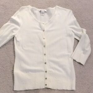 New White House Black market white sweater.